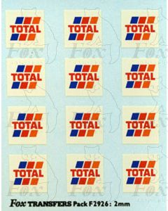 Total Tanker Logos, large, white