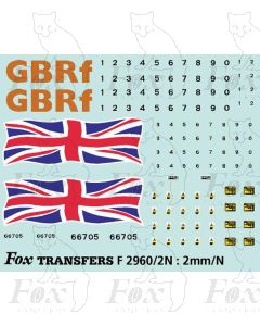 GBRf Class 66 66705 Union Flag Complete Loco Element