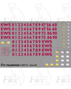 EWS Late TOPS Numbering Classes 56/60/86/90 Locos