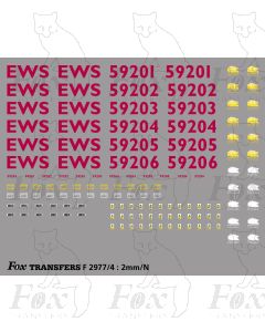 EWS Late TOPS Numbering Class 59/2 Locos