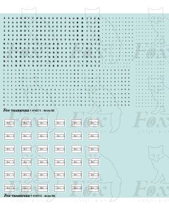 Freight vehicle Stencilled Data Panels (black/white)