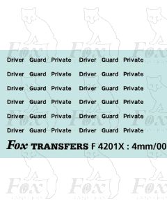 InterCity - Driver/Guard/Private