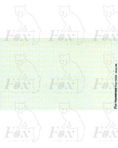 Rail Alphabet and Numerals (150mm prototype white) 1.97mm high