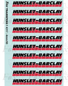 Hunslet Barclay Class 20 Loco Logos
