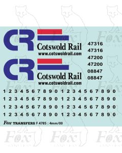 Cotswold Rail Class 47 Livery Elements