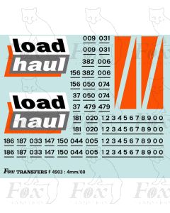 Loadhaul Class 37 & 122 Loco Livery Elements