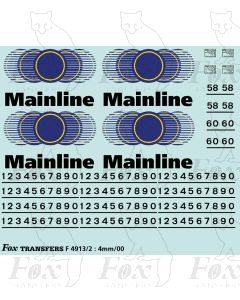 Mainline Freight Logos/Detailing Class 58 & 60