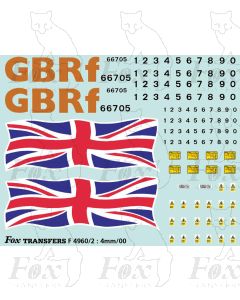 GBRf Class 66 66705 Union Flag Complete Loco Elements