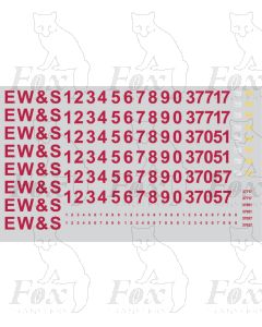 EW&S Early TOPS Numbering Class 37 Locos