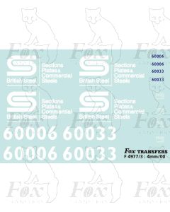 British Steel Blue Class 60 Loco Livery Elements