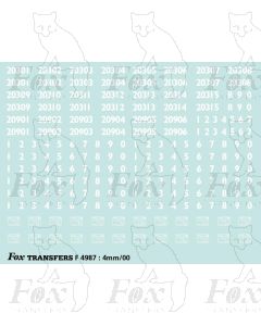 DRS Class 20 Locomotive TOPS numbersets