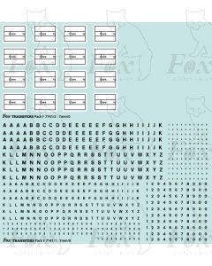 Freight vehicle Data Panels (black/white)