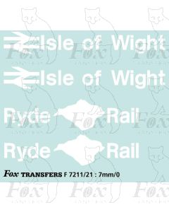 Isle of Wight Ryde Rail ex-Underground Brandings