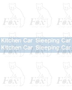 InterCity Blue/Grey Livery Lettering - Kitchen Car & Sleeping Car