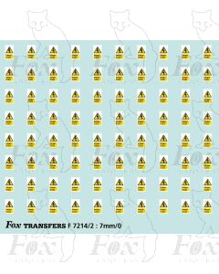 Overhead Live Wire Warning Flashes (1999 design)