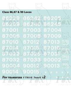 Virgin Class 86, 87 & 90 Detailing