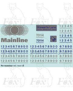 Mainline Freight Class 73 Loco Livery Elements