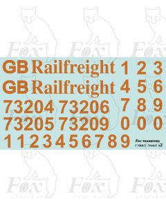 GB Railfreight Livery Elements for Class 73 Electro-Diesels