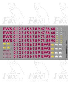 EWS Late TOPS Numbering Class 56/60/86/ 90 Locos