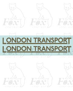 FLEET NAME - LONDON TRANSPORT 