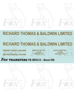 RICHARD THOMAS BALDWIN LTD