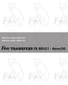 BRITISH ROAD SERVICES (small, suitable for vehicles with shallow sides)