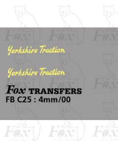FLEETNAMES - Yorkshire Traction (script)