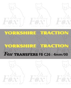 FLEETNAMES - YORKSHIRE TRACTION 