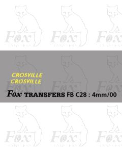 FLEETNAMES - CROSVILLE (PRE WAR) 