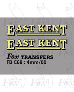 FLEETNAMES - EAST KENT (25mm wide)
