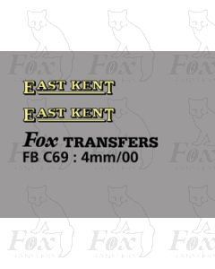 FLEETNAMES - EAST KENT (13mm wide)