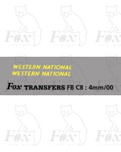 FLEETNAMES - WESTERN NATIONAL  