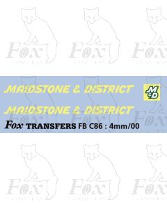 FLEETNAMES - MAIDSTONE & DISTRICT