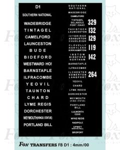 DESTINATION SCREENS - SOUTHERN NATIONAL