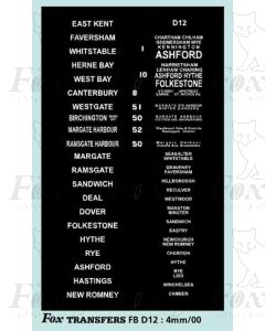 DESTINATION SCREENS - EAST KENT