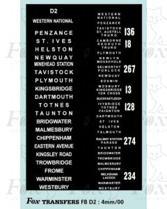 DESTINATION SCREENS - WESTERN NATIONAL