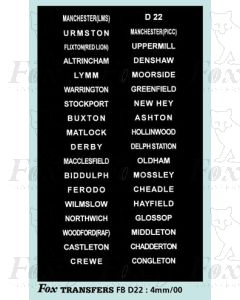 DESTINATION SCREENS - NORTH WESTERN