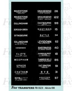 DESTINATION SCREENS - MAIDSTONE & DIST