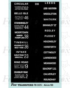 DESTINATION SCREENS - LEEDS