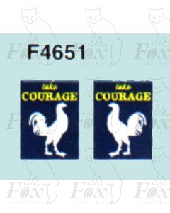 Advertisement 1940s, 1950s & 1960s - take COURAGE