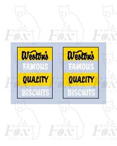 Advertisement 1960s - Westons FAMOUS QUALITY BISCUITS