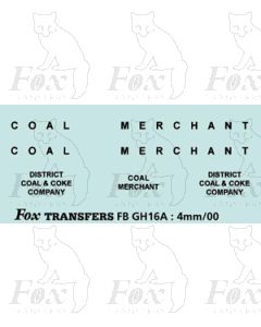 TRANSPORT COMPANIES - DISTRICT COAL & COKE black