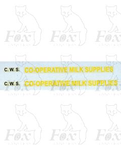 CWS CO-OPERATIVE MILK SUPPLIER