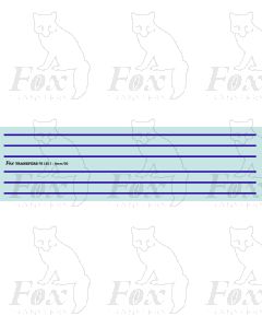 LINING 150mm x 1.0mm blue