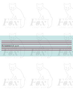 LINING 150mm x 1.0mm maroon