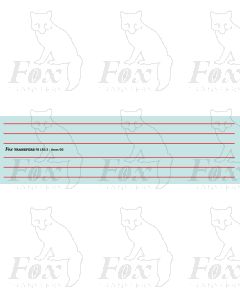 LINING 150mm x 0.50mm red