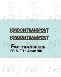 FLEET NAME - LONDON TRANSPORT 