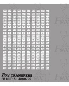 CENTRAL AREA SOUTH EAST Garage Codes (stencilled)