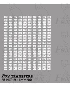 COUNTRY NORTH Garage Codes (stencilled)