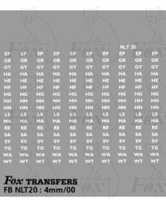 COUNTRY NORTH Garage Codes - EP, GR, GY, HA, HE, HF, HG, HH, HN, LS, MA, RE, SA, SV